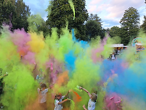 Holifarben nach dem Lauf