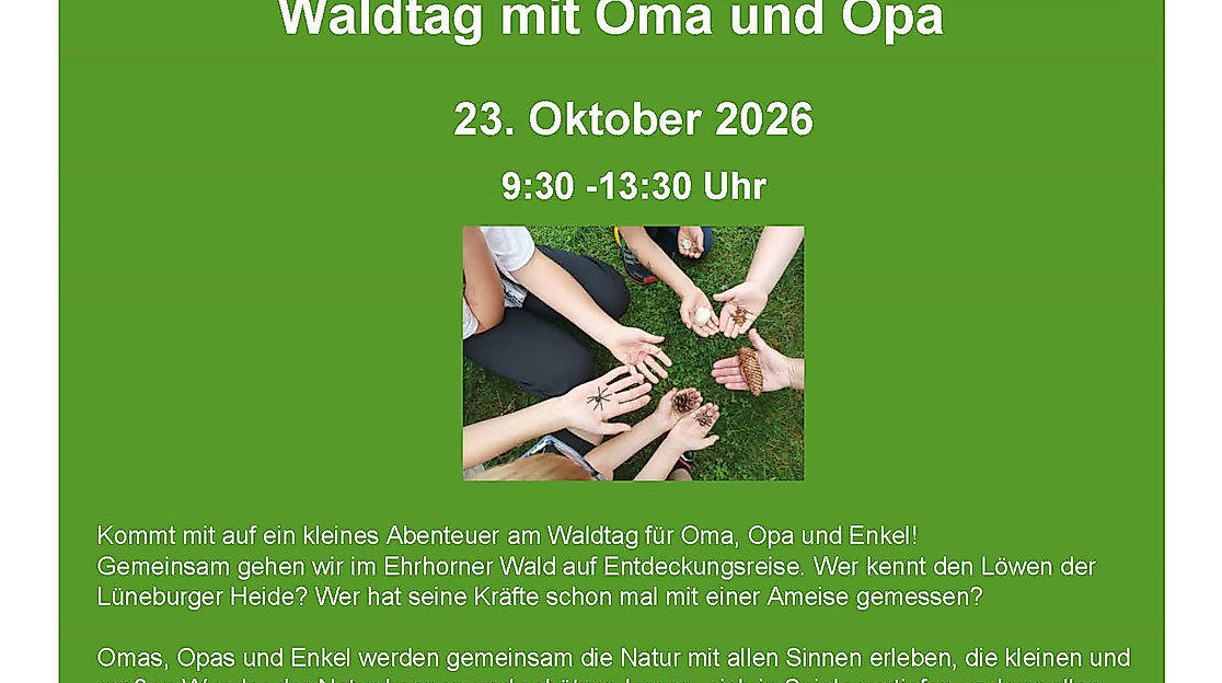 Waldtag mit Oma und Opa