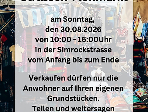 privater Simrockstr. Flohmarkt