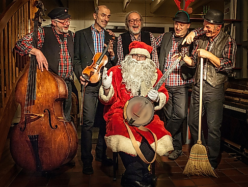 Internationale plattdüütsche Skiffle Wiehnacht mit der Band Appeltown Washboard Worms