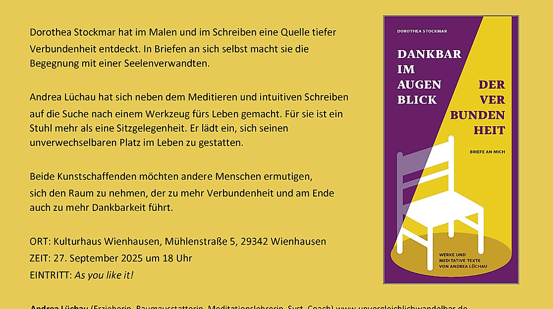 Augenblicke der Verbundenheit - Plakat quer
