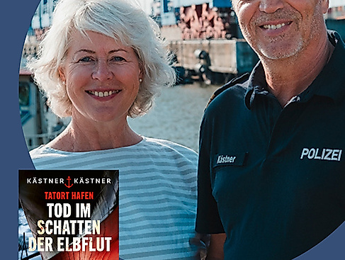 Tatort Hafen live: Kästner & Kästner präsentieren „Tatort Hafen – Tod im Schatten der Elbflut“