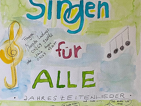 Plakat Singen für alle