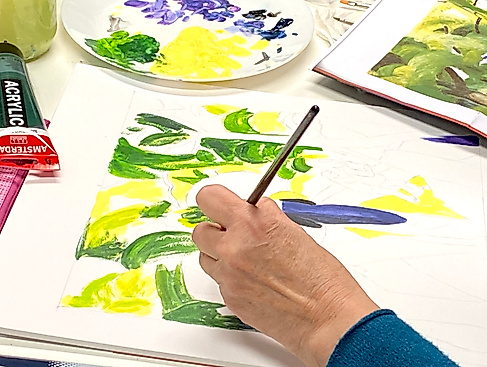 Acrylmalkurs an der Künstlerschule Hamburg – KSH