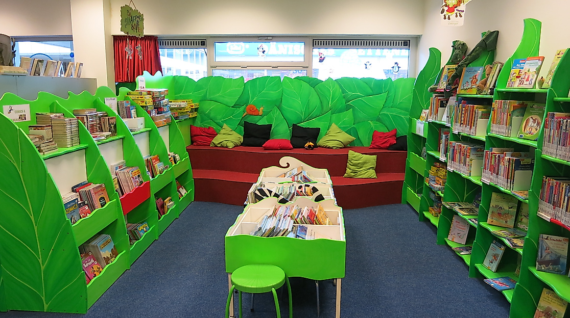 Der Kinderbereich in der Bücherhalle Osdorfer Born