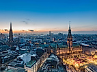 Adventszeit in Hamburg - Blick über Hamburg