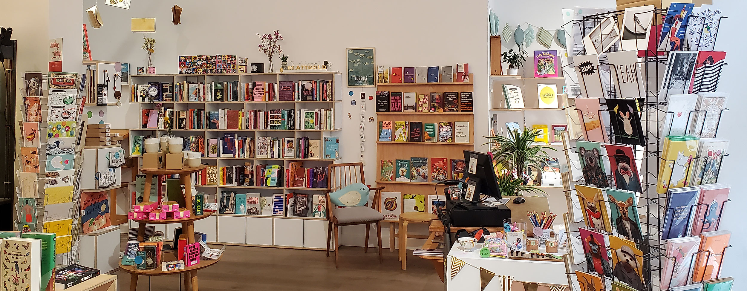 Buchhandlung Blattgold Ladenansicht