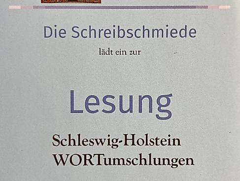 Plakat Lesung Schreibschmiede