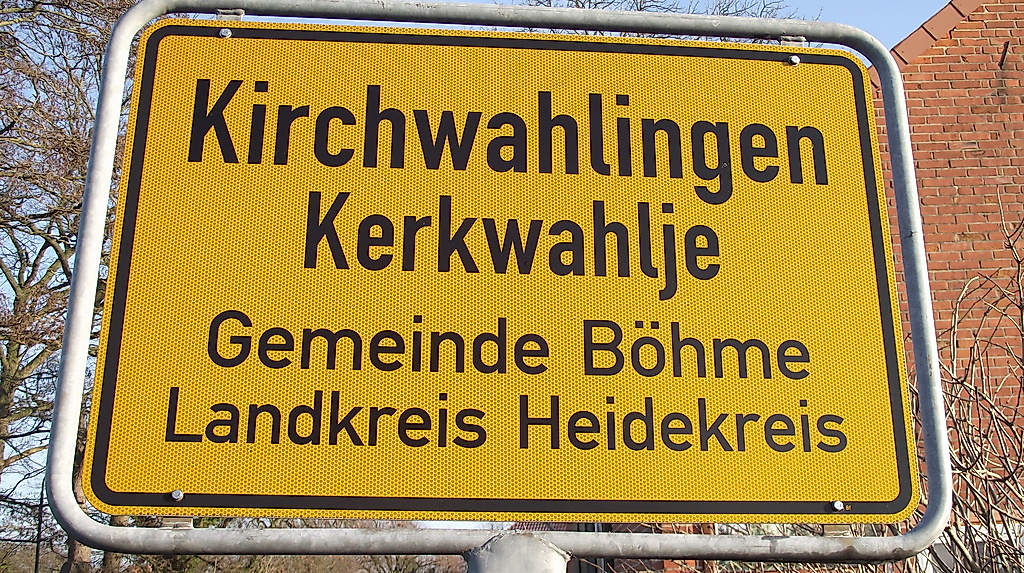 Ortsschild KW