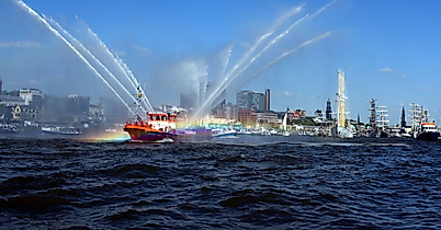 Große Einlaufparade