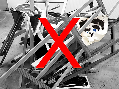 STOPP! X - DEINE KUNST IST VERBOTEN.