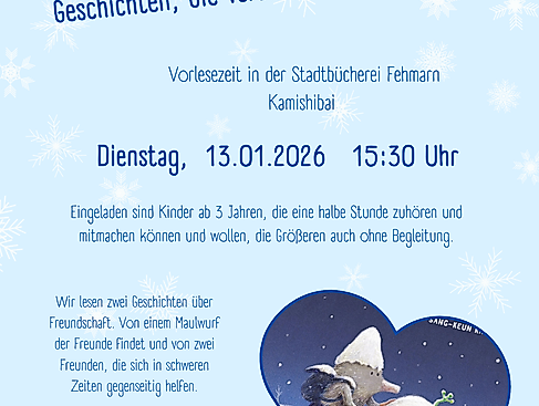 Vorlesezeit in der Stadtbücherei Januar
