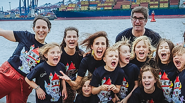 Galli Theater Hamburg Fortgeschrittenen Kurs am Strand