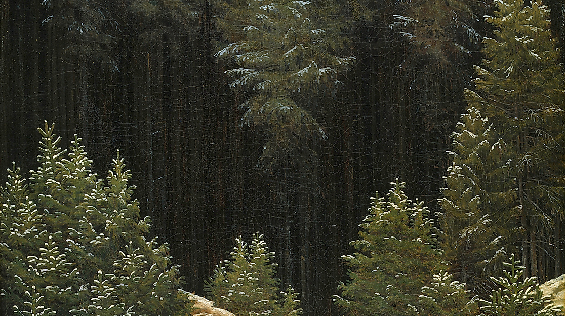 Caspar David Friedrich: Frühschnee, um 1827