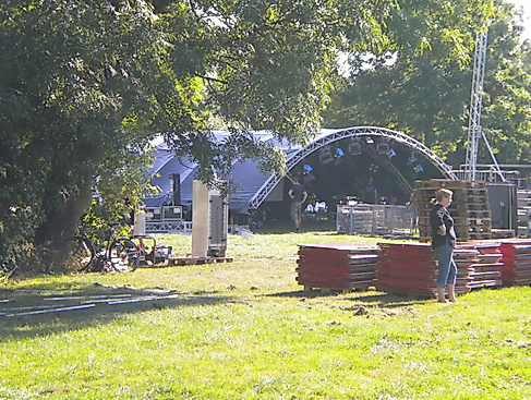 Aufbau Wutzrock Festival