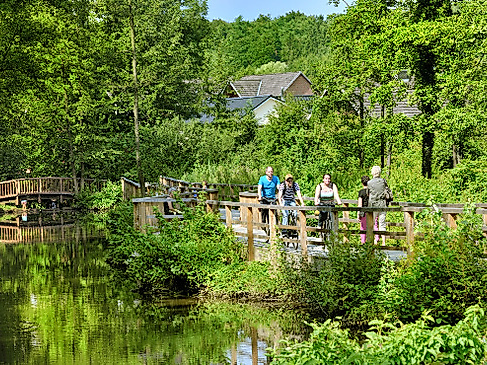 Radler im Klosterpark Harsefeld Mönchsweg