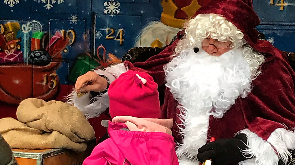 Weihnachtsmann Harburger Weihnachtsmarkt