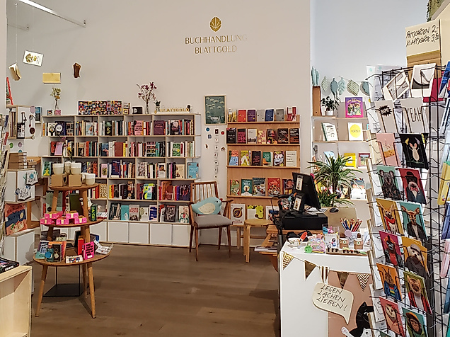 Buchhandlung Blattgold Ladenansicht