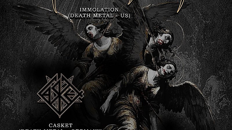 Konzertposter für Immolation und Casket im Bambi Galore am 04.08.2026