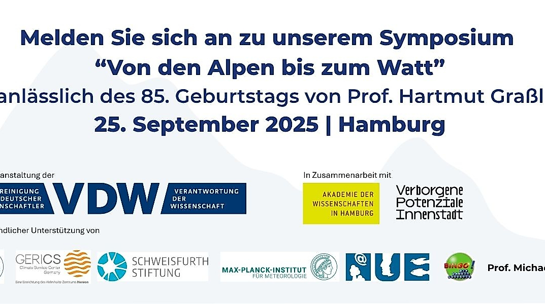 Melden Sie sich an zu unserem Symposium: Von den Alpen bis zum Watt