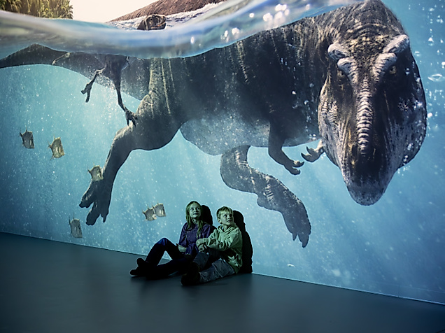 Faszination Dinosaurier-Projektion