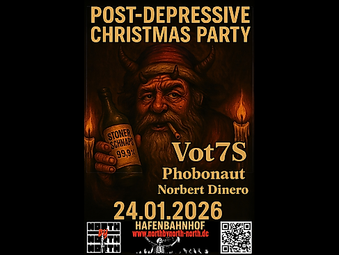 Post-Depressive Christmas Party Poster