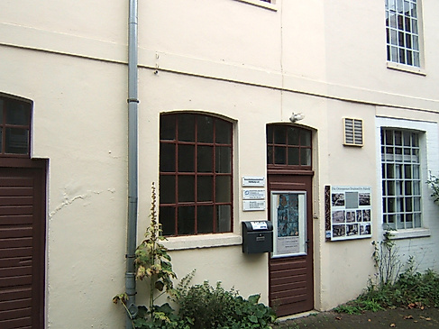 Sitz des Stadtteilarchivs Ottensen im denkmalgeschützten Fabrikgebäude im 1. Hinterhof, 2016