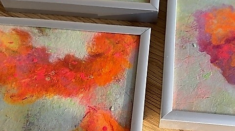 Farbenrausch - kleine Farbserie auf Papier