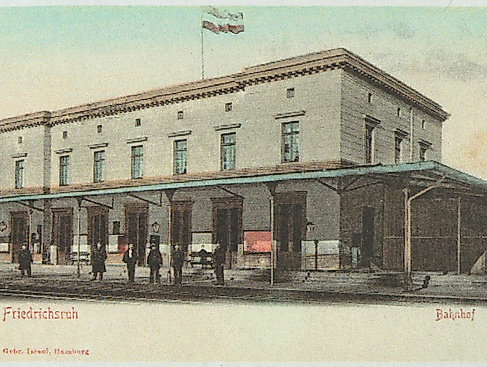 Bahnhof Friedrichsruh, undatierte Postkarte
