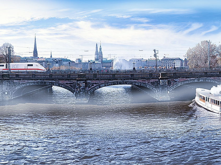 ICE Hamburg Lombardsbrücke
