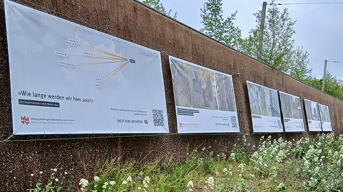 Installation Deportationen denk.mal Hannoverscher Bahnhof 2026