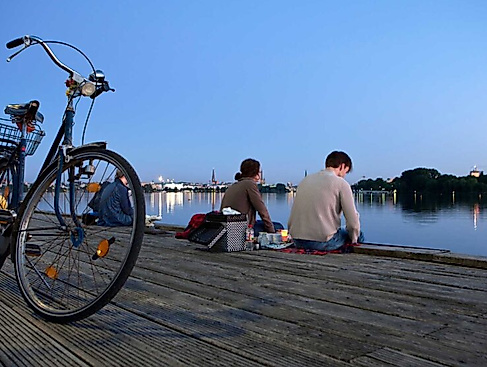 Fahrradtour durch den Hamburger Hafen