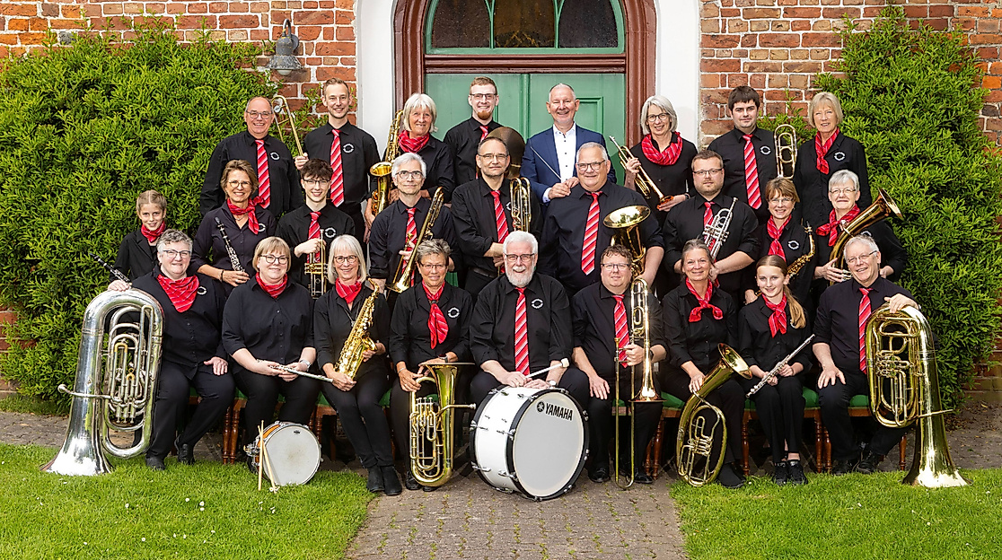Das Blasorchester Wewelsfleth tritt am 19.April 2026 in der Stadtkirche auf