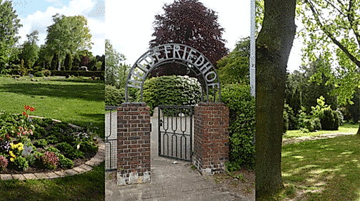 Foto-Collage Friedhof Quickborn