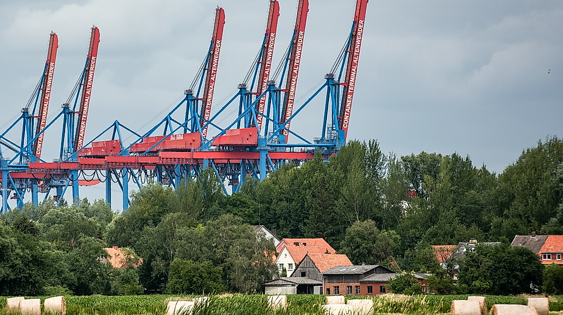 Ansicht auf Moorburg