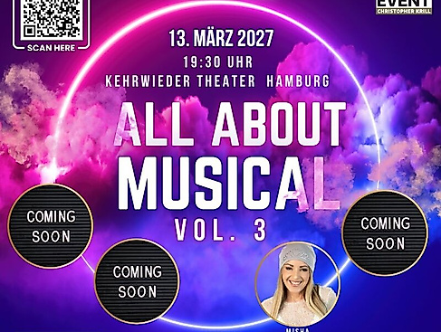 All About Musical VOL. 3 - mit Misha Kovar; weitere Darsteller werden wöchentlich bekannt gegeben!