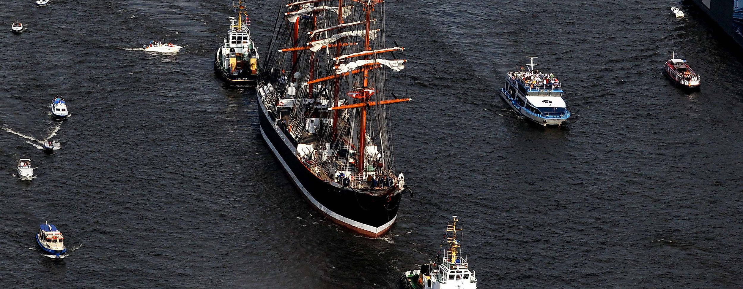 Große Auslaufparade