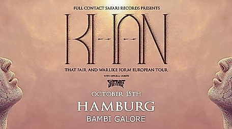 Konzertposter von Khan und Skin Thief im Bambi Galore am 15.10.2026