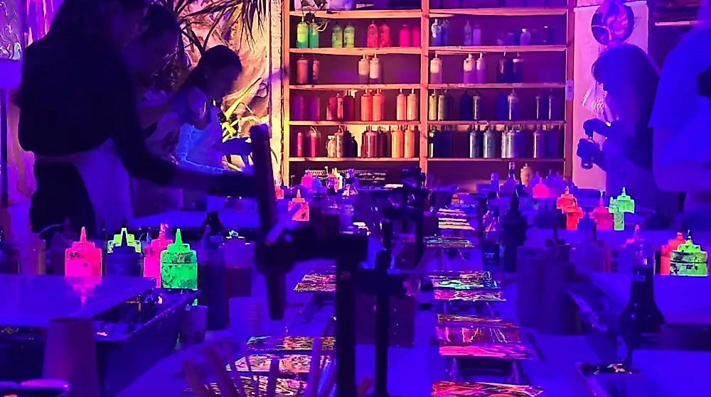 Schwarzlicht UV Licht Atelier Kurs