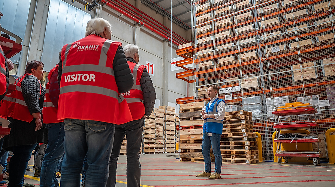 Heeslinger Landmaschinenschau: GRANIT PARTS Logistikführungen