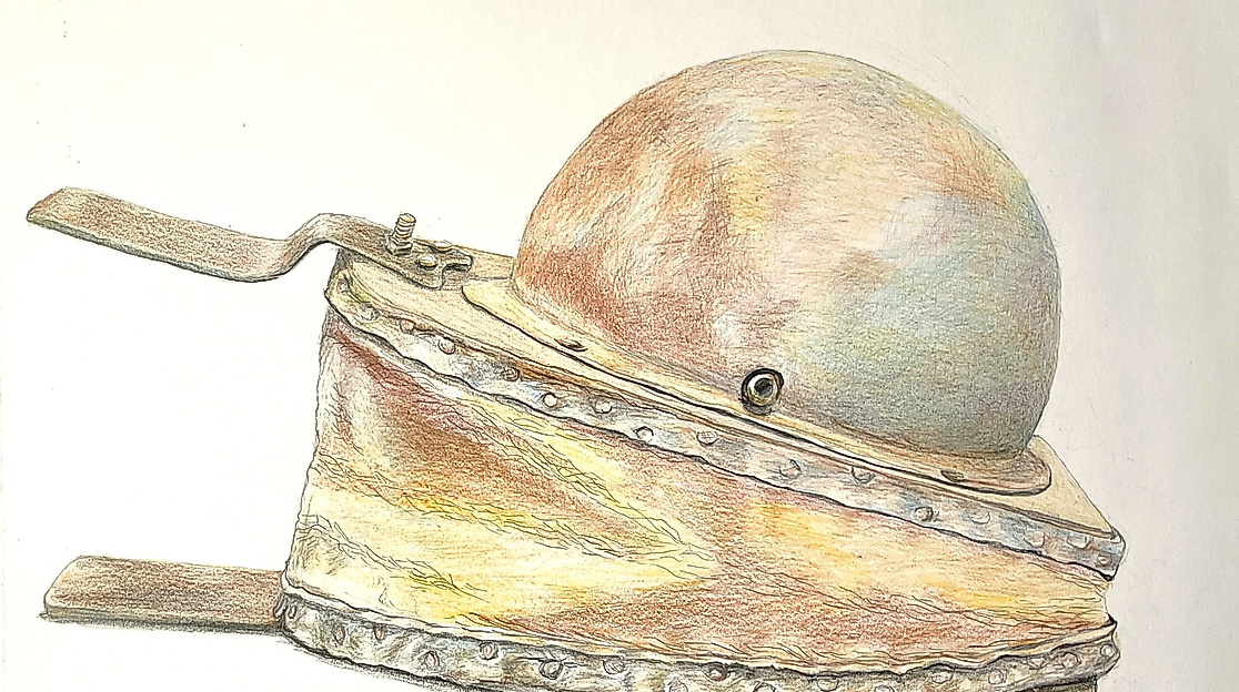 Zeichnung Blasebalg Drahtstiftfabrik Ottensen