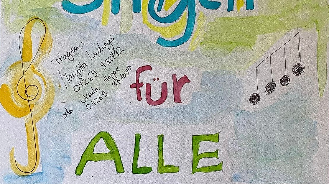 Plakat Singen für alle