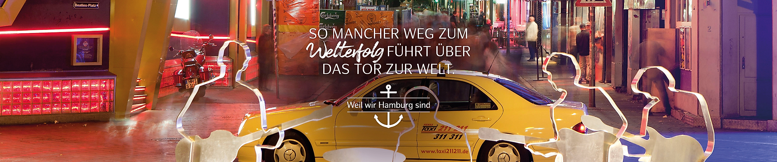 Grafik zur Kampagne ‚Stream & Shout – Hamburg Celebrates 60 Years of The Beatles