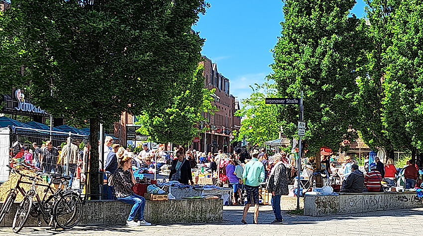 Flohmarkt Wandseterrassen