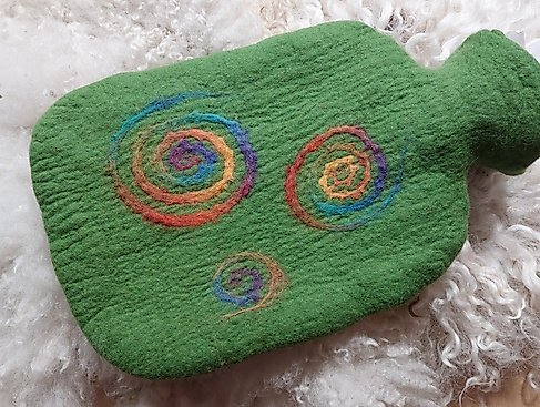 Kreativworkshop: Wärmflaschenhüllen filzen