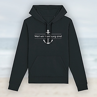Weil wir Hamburg sind Hoodie schwarz