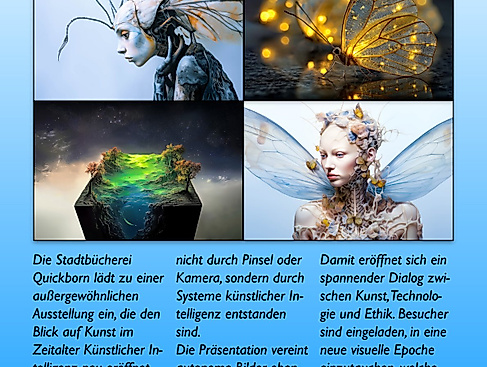 Flyer AI ART Ausstellung