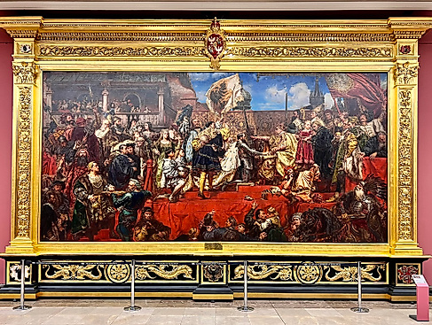 Jan Matejko, Preußische Huldigung, 1882 (Monumentalgemälde Nationalmuseum Krakau)