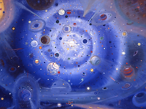 Wenzel Hablik, Sternhimmel,1913
