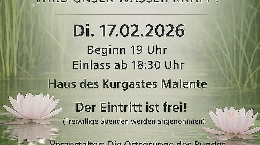 Vortrag "Die Grundwassersituation in Ostholstein"